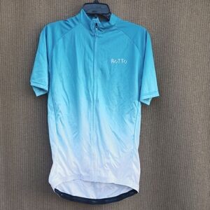 Blue and White Cycling Jersey